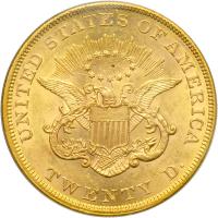 1855 $20 Liberty. PCGS AU58 - 2