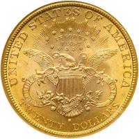 1888-S $20 Liberty. NGC MS63 - 2