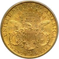 1889-CC $20 Liberty. PCGS AU53 - 2