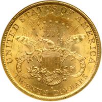 1897-S $20 Liberty. NGC MS63 - 2