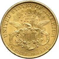 1899 $20 Liberty. AU50 - 2