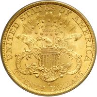 1899-S $20 Liberty. PCGS AU58 - 2