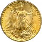 1908 $20 St. Gaudens. No motto. PCGS MS65