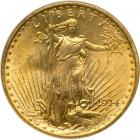 1914-S $20 St. Gaudens. NGC MS66