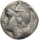 Calabria, Taras, 302-281 BC. AR Drachm (3.12 g). VF