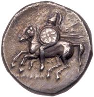 Calabria, Taras, c. 280-272 BC. AR Didrachm (or Nomos; 6.37 g)