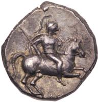 Calabria, Taras, c. 272-235 BC. AR Didrachm (or Nomos; 6.42 g)