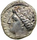 Bruttium, Terina, late Fourth Century BC. AR Third Stater (1.86 g). VF