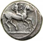 Sicily, Leontinoi, 475-466 BC. AR Didrachm (8.37 g). F