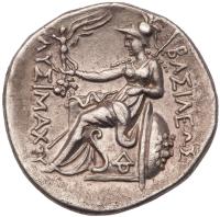 Kingdom of Thrace. Lysimachos, 323-281 BC. AR Tetradrachm (16.65 g) minted at Lysimachia, 297-281 BC - 2