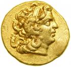 Pontic Kingdom. Mithradates VI, 120-63 BC. Gold Stater (8.31 g) minted in the type of Lysimachus, c. 88-86 BC at Byzantion