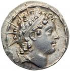 Syria, Seleukid Kingdom. Antiochos VI, 145-142 BC. AR Tetradrachm (16.81 g) minted at Antioch, 143-142 BC. EF