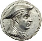 Kingdom of Baktria. Antimachos, c. 171-160 BC. AR Tetradrachm (16.95 g) minted c. 171-168 BC. EF