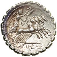 Q. Antonius Balbus, moneyer. AR Serrated Denarius minted at Rome, c. 83-82 BC. EF - 2