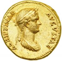 Claudius, AD 41-54. Gold Aureus (7.55 g) minted at Rome, AD 50-54. EF - 2