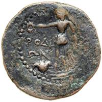 Nero, AD 54-68. AE 36 minted at Rhodos. AEF - 2