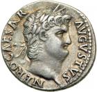 Nero, AD 54-68. AR Denarius minted at Rome, c. AD 64-65. VF