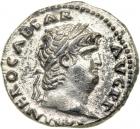 Nero, 54-68 AD. AR Denarius. AEF