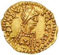 Visigoths. Pseudo-Imperial Series. Gold Tremissis (1.48 g) minted mid-6th century