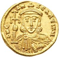 Constantine V, 741-775. Gold Solidus (4.44 g) minted at Constantinople