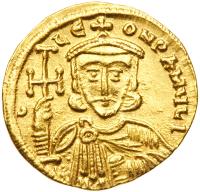 Constantine V, 741-775. Gold Solidus (4.44 g) minted at Constantinople - 2