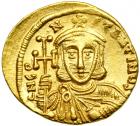 Constantine V, 741-775. Gold Solidus (4.45 g) minted at Constantinople. EF