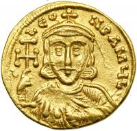 Constantine V, 741-775. Gold Solidus (4.43 g) minted at Constantinople. EF - 2