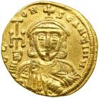 Constantine V, 741-775. Gold Solidus (4.41 g) minted at Constantinople. VF