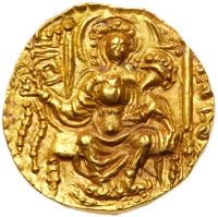 India, Kushans. Vasu Deva II, c. AD 260-300. Gold Stater (7.80 g) - 2