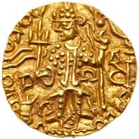 India, Kushans. Vasu Deva II, c. AD 260-300. Gold Stater (7.81 g)