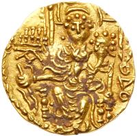 India, Kushans. Vasu Deva II, c. AD 260-300. Gold Stater (7.81 g) - 2