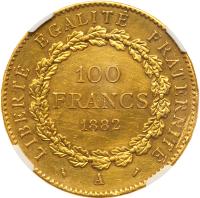 France. 100 Francs, 1882-A - 2