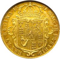 Great Britain. 5 Guineas, 1691 - 2