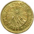 Guatemala. ½ Escudo, 1824-NG M. EF