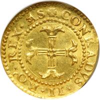 Italian States - Genoa. ½ Doppia, 1563. NGC MS61 - 2