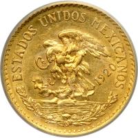 Mexico. 20 Pesos, 1920/10. PCGS AU55 - 2