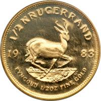 South Africa. ½ Krugerrand, 1983. PF - 2