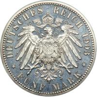 German States - Waldeck-Pyrmont. 5 Marks, 1903-A. NGC PF64 - 2