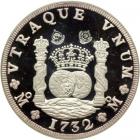 Mexico. 5 Ounces (8 Reales, 1732), 1987. PF