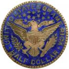 United State. Enamel 50 Cents, 1898