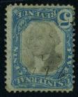 U.S. Documentary, 1871 Second Issue, 5¢ blue & black, center inverted. P.F. OW F