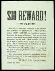 1862 Broadside Reward Poster For A 12-Year-Old White Girl