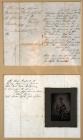 [Letter Re Death of a Black Civil War Soldier - With Tintype