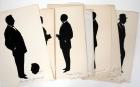 [Newspapermen & Cartoonists] Ten Signed Silhouettes