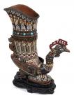 Chinese Cloisonne Large Rooster Vase