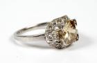 Art Deco Lady's Diamond, Platinum Ring