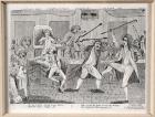 First Brawl in the House of Representatives, 1798 Cartoon