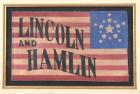 WITHDRAWN - [Lincoln and Hamlin] 1860 Campaign Banner