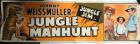 "Jungle Manhunt" Poster With Johnny Weissmuller