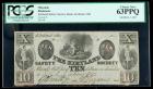 [Mormon Currency] Kirtland, OH. Kirtland Safety Society Bank, $10.00 Feb. 7, 1837. PCGS Choice New 63PPQ